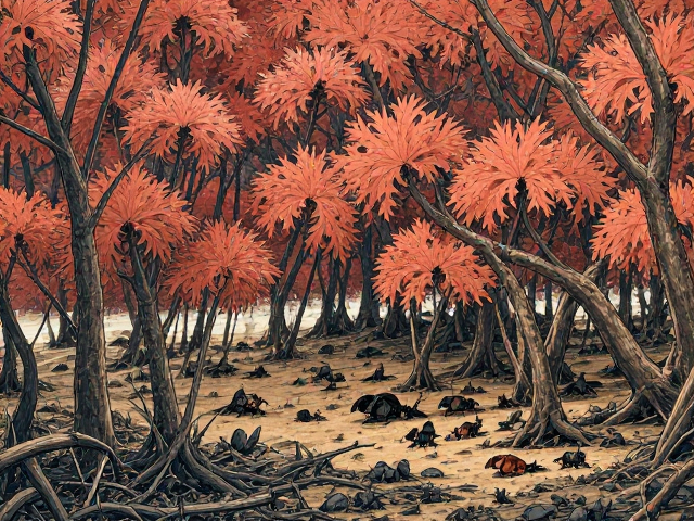 红树林栖息地貌探秘,这里藏着哪些珍稀昆虫?