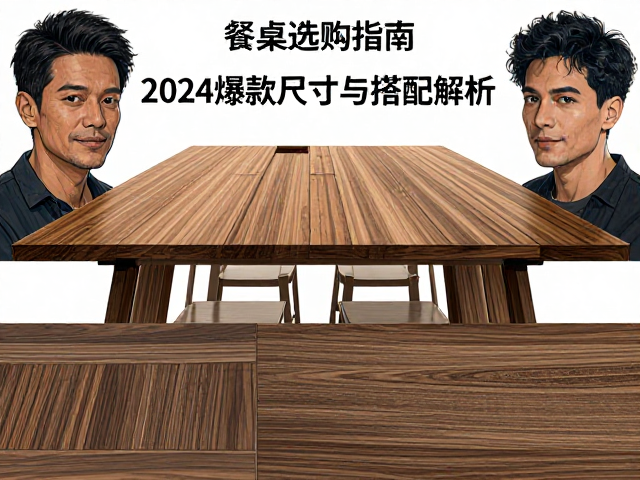 长方形大板实木拼板L型餐桌选购指南,2024爆款尺寸与搭配解析