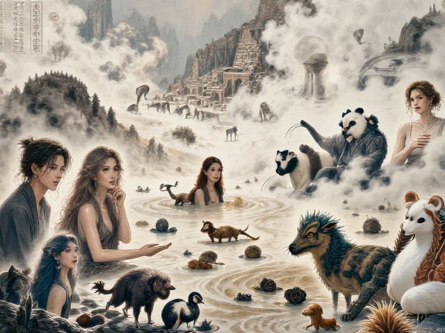 地热区高矿物质沉积地貌,独特栖息地探秘与地质成因解析