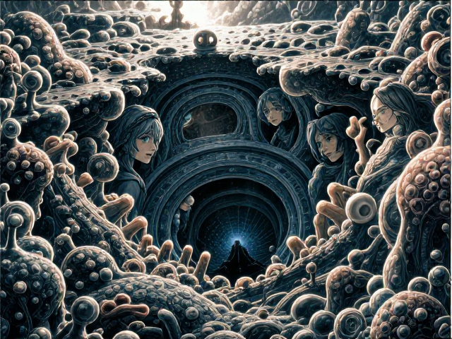 深海热液口，极端地貌下的微生物群落与群体聚集奇观