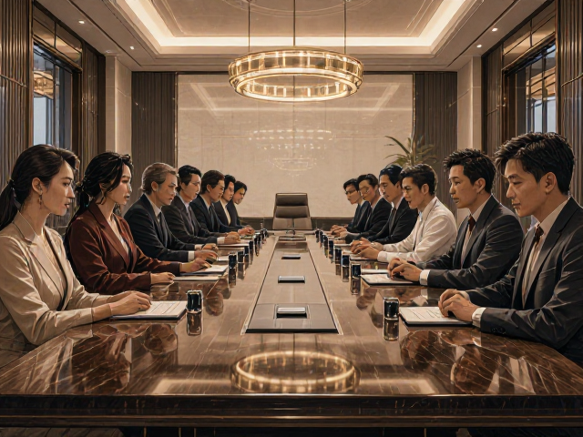 长方形大板烤漆会议桌,超长设计,打造高端商务空间
