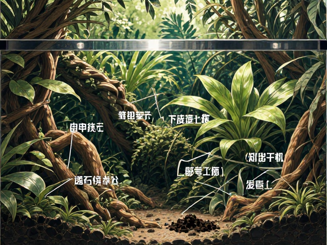 雨林缸造景教程,裸缸布置技巧与泥炭土铺设指南