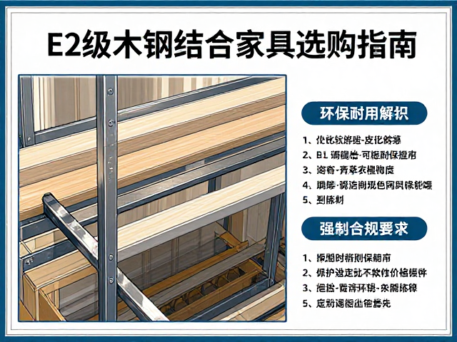 E2级木钢结合家具选购指南,冷轧钢框架环保耐用全解析