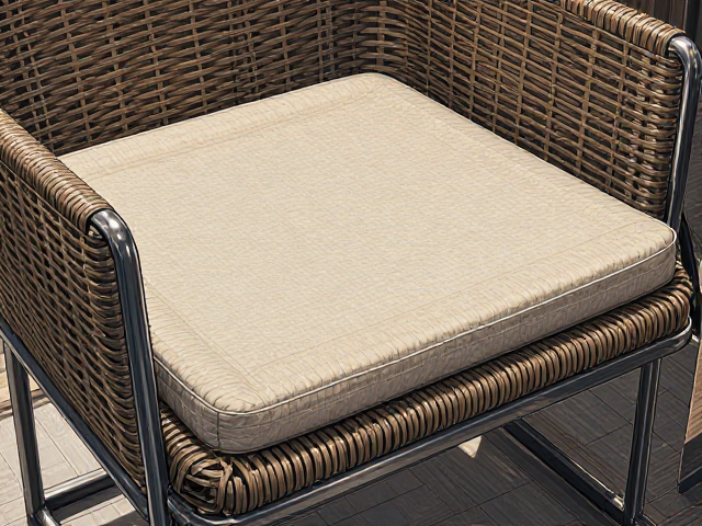 藤编椅坐垫,高弹尼龙/聚酯纤维与冷轧钢框架的舒适与耐用解析