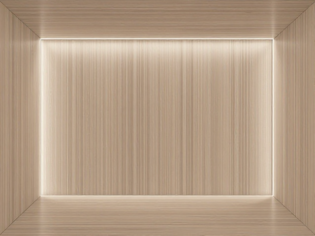 现代简约风浅色原木纹理搭配LED光效，打造高颜值氛围空间
