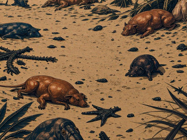 栖息地貌中的湿润泥沙,地面层生态与生物生存奥秘