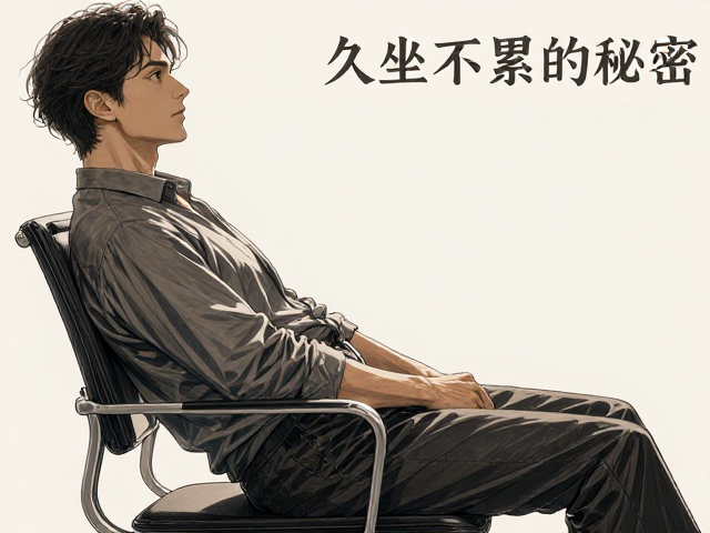 矮背简约办公椅金属支架评测，腰部支撑压力分布测试，久坐不累的秘密