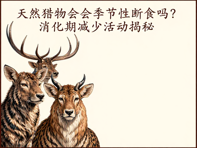 天然猎物会季节性断食吗？消化期减少活动揭秘