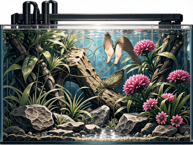 裸缸变生态缸,半水栖环境布置指南,打造高流量网红造景