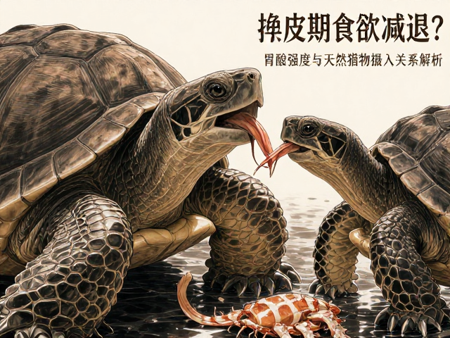 乌龟换皮期食欲减退？胃酸强度与天然猎物摄入关系解析