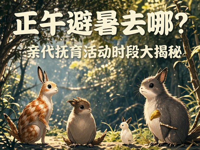 正午避暑去哪？无亲代抚育的卵生动物活动时段大揭秘