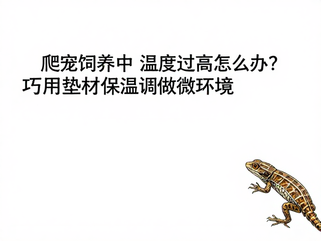 爬宠饲养中温度过高怎么办?巧用垫材保湿调节微环境