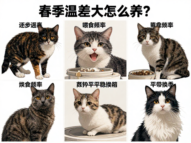 春季温差大怎么养?逐步增加喂食频率,帮宠物平稳换季