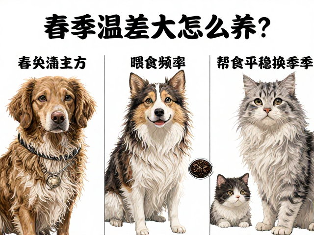 春季温差大怎么养?逐步增加喂食频率,帮宠物平稳换季