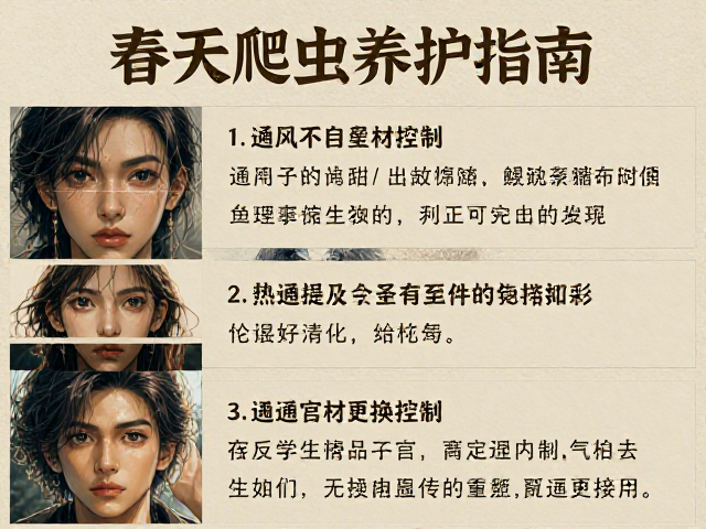 春季爬虫养护指南，通风湿度控制与垫材更换技巧