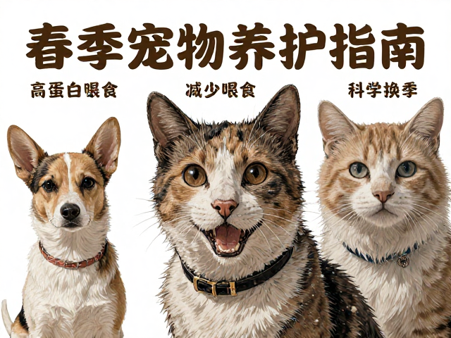 春季宠物养护指南,增加高蛋白减少喂食,科学换季