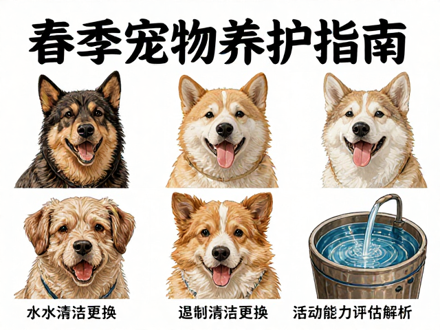 春季宠物养护指南,水源清洁更换与活动能力评估全解析
