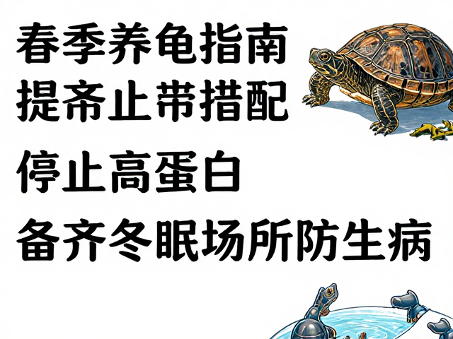 春季养龟指南,停止高蛋白,备齐冬眠场所防生病
