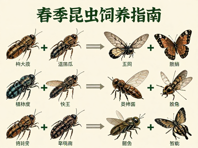 春季昆虫饲养指南,种类选择与逐步增加喂食频率详解