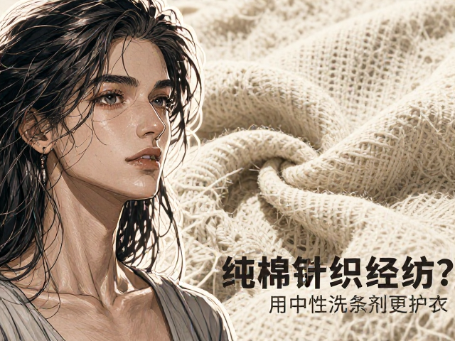 纯棉针织经编怎么洗？用中性洗涤剂更护衣