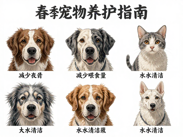 春季宠物养护指南,减少喂食量与水源清洁更换全攻略