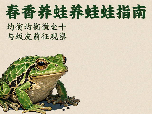 春季养蛙指南,成蛙均衡营养与蜕皮前征观察