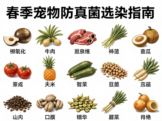 春季宠物防真菌感染,食物种类选择指南