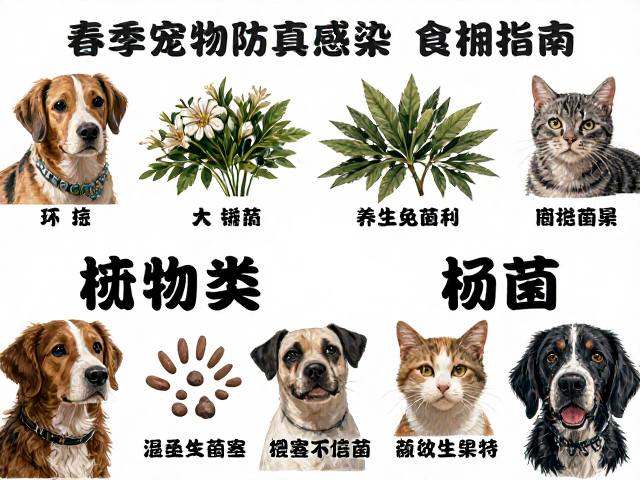 春季宠物防真菌感染,食物种类选择指南