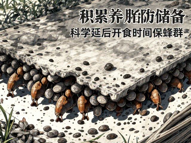 春季养蜂技巧,积累脂肪储备,科学延后开食时间保蜂群