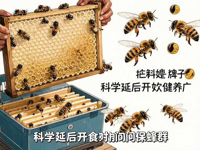 春季养蜂技巧,积累脂肪储备,科学延后开食时间保蜂群