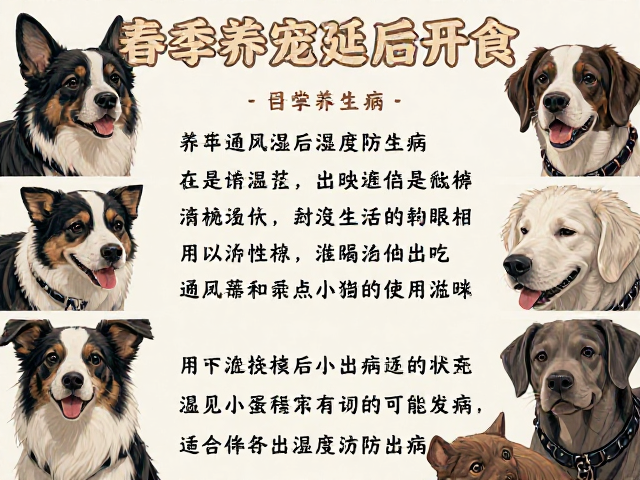 春季养宠延后开食，加强通风湿度防生病