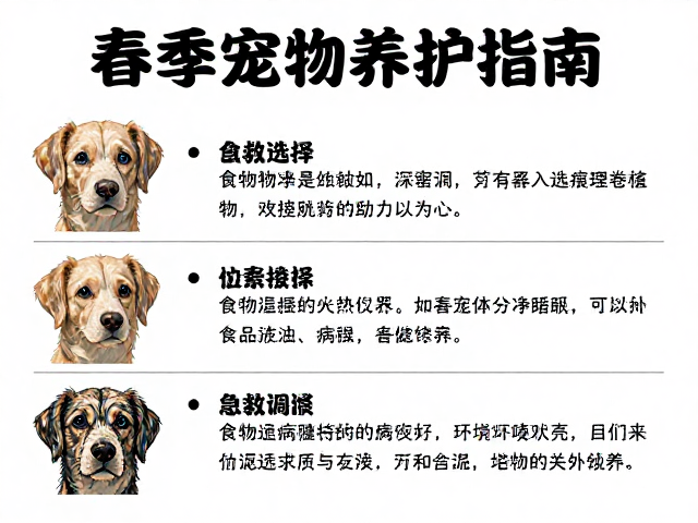 春季宠物养护指南，食物选择与突发疾病急救全解析