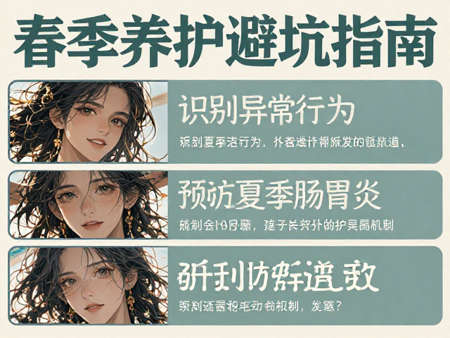 春季养护避坑指南,识别异常行为,预防夏季肠胃炎