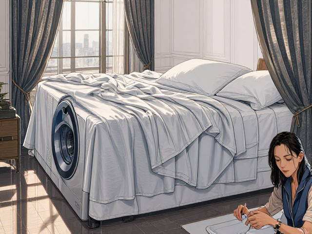 全遮光布饰怎么洗？卧室睡眠区专用护理，不可用力拧干