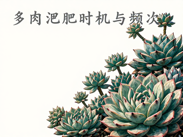 多肉施肥时机与频次，花前补肥技巧，解决施肥后叶片发软问题