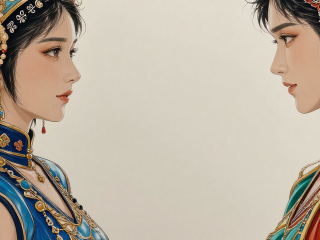 釉上彩特点，色彩鲜艳装饰性强，融合书写绘画之美