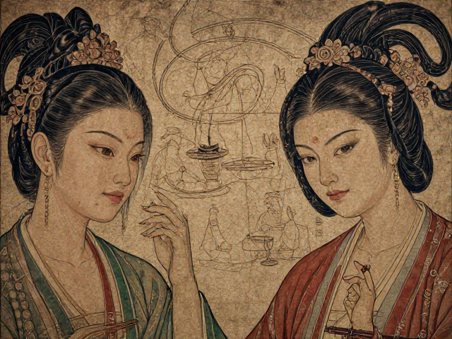 古代蜡彩与坦培拉渊源，岩画刻画中的线性轮廓艺术解析