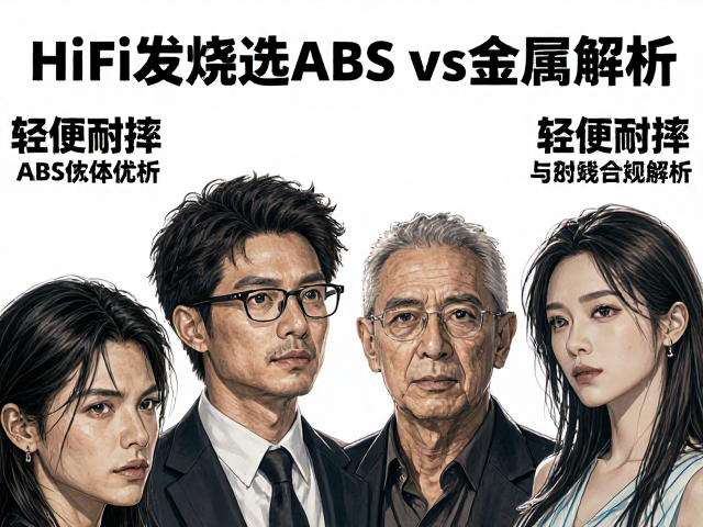 HiFi发烧选ABS还是金属陶瓷?轻便耐摔ABS腔体优势解析