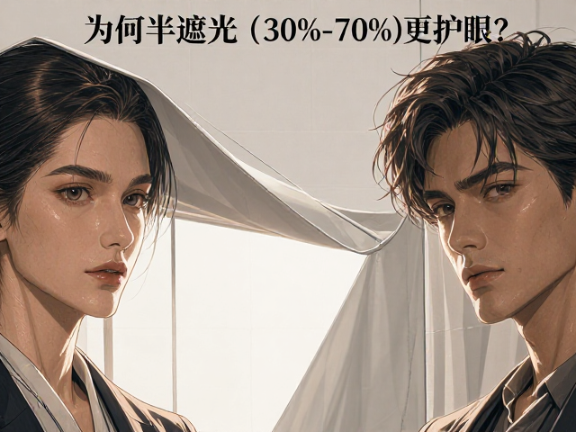 全遮光布饰物理遮光解析,为何半遮光(30%-70%)更护眼?