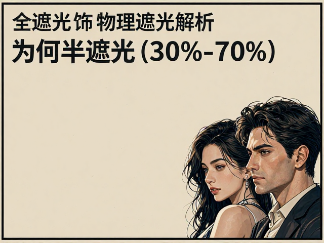 全遮光布饰物理遮光解析，为何半遮光(30%-70%)更护眼？