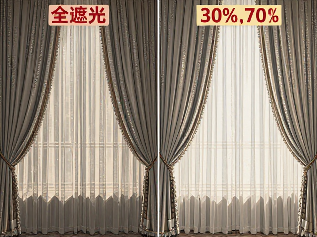 酒店客房窗帘怎么选？全遮光与半遮光(30%-70%)深度对比与选购指南