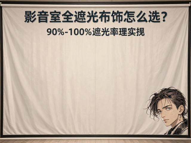 影音室全遮光布饰怎么选？90%-100%遮光率实测与避坑指南