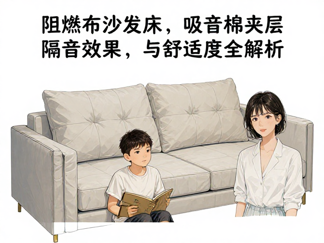 阻燃布沙发床选购，吸音棉夹层隔音效果与舒适度全解析