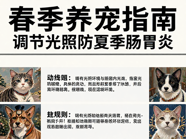 春季养宠指南,调节光照防夏季肠胃炎