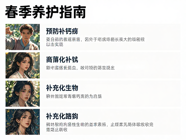 春季养护指南,预防常见疾病,科学补钙与补充维生素