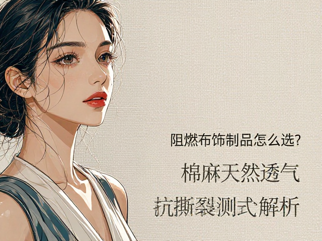 阻燃布饰制品怎么选？棉麻天然透气，抗撕裂测试全解析