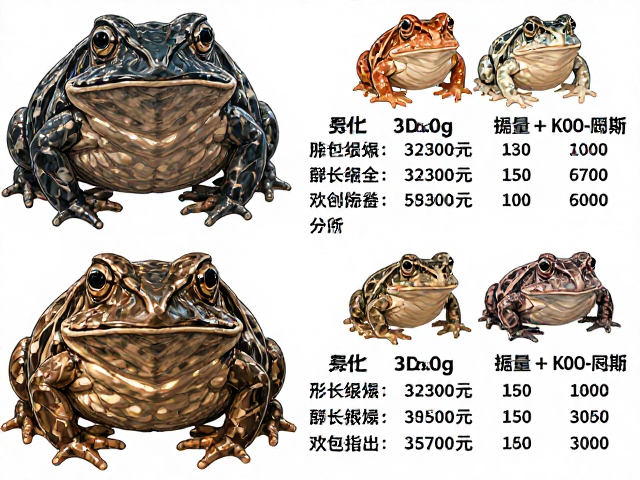 大理石角蛙体色变异与体型差异,120-500元选购指南