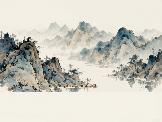现代简约布饰搭配自然光线,打造山水意境家居空间