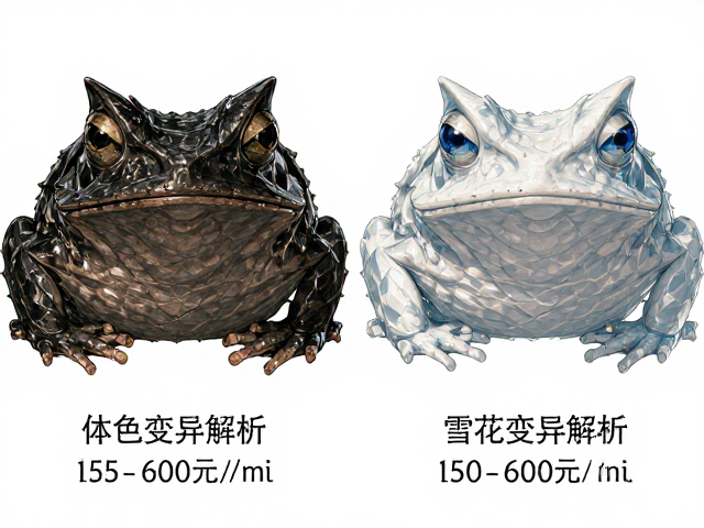 黑化角蛙与雪花角蛙区别?体色变异解析,150-600元价格指南