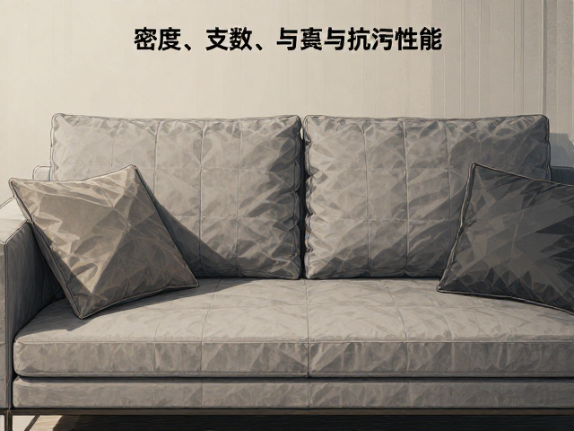 现代简约布饰客厅沙发搭配，高精密面料怎么选？